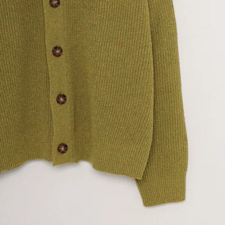 (Unisex) Standard Collar Button Cardigan