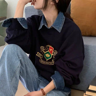 Oversized lettering sweatshirt