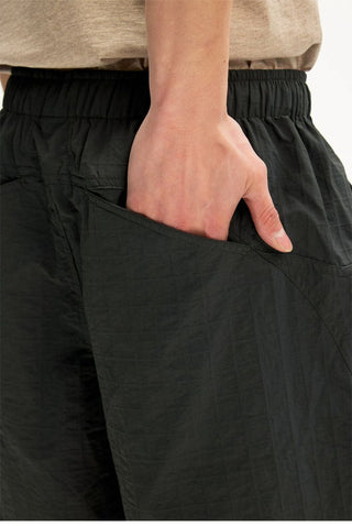 [Monterest] Textured Nylon Drawstring Shorts
