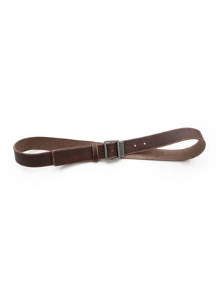 [MASONPRINCE] Needle-Free Metal Buckle Leather Belt