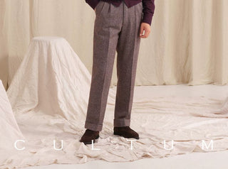 [CULTUM] V-Neck Cotton Cashmere Blend Cardigan