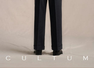 [CULTUM] 1930s Wool Twill Double Pleat Trousers
