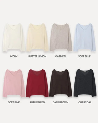 (8 colors) Cashmere Wool Knit