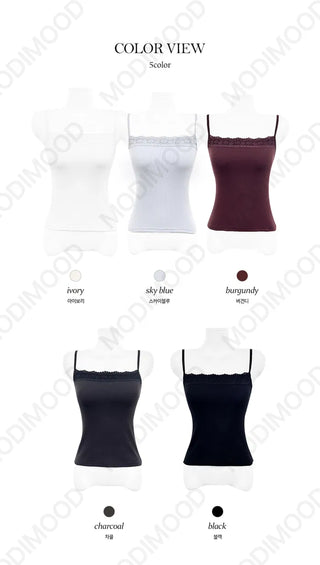 Square Lace Inner Top - 5 Colors