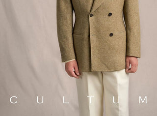 [CULTUM] 1930s Wool Blend Peak Lapel Blazer