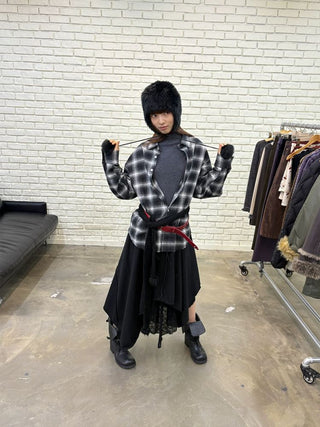 [NeverSeez] Woven Check Casual Shirt