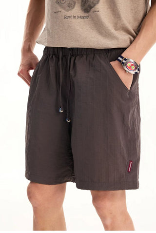 [Monterest] Textured Nylon Drawstring Shorts