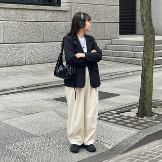 Balloon Cotton Easy Pants
