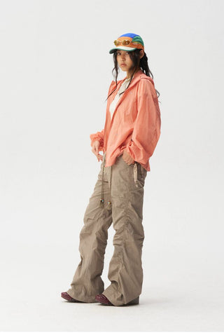 [Monterest] Washed Pleated Wide Leg Pants