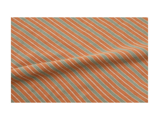 [MASONPRINCE] Distressed Striped Embroidered Polo Shirt