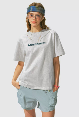 [Monterest] Quick-Dry Antibacterial Logo Crewneck Tee