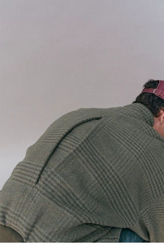 [Monterest] Wool Blend Stand Collar Harrington Jacket