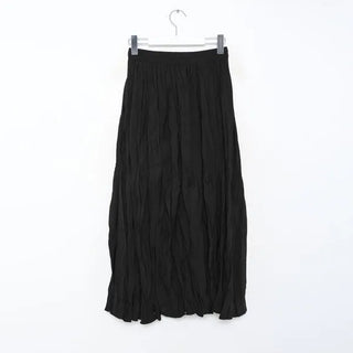 Wrinkle Round Long Skirt