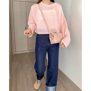 pua see-through round T