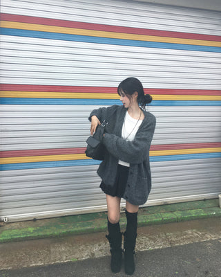 (Pleated skirt with built-in inner shorts)