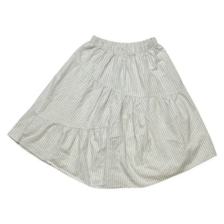(2 colors) Striped Shirred Skirt