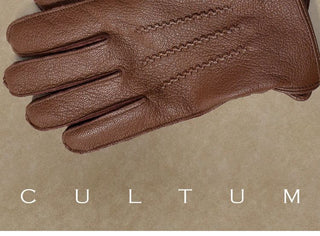 [CULTUM] Sheepskin Touchscreen Wool-Lined Gloves