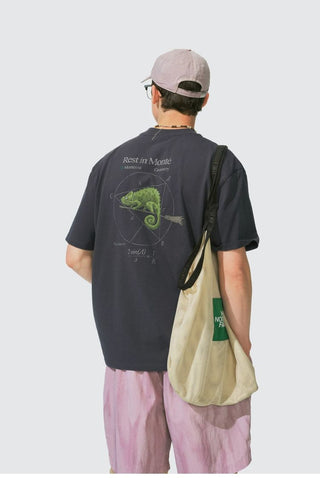 [Monterest] Chameleon Print Relaxed Fit T-Shirt