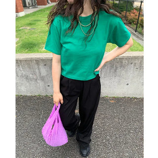 colorful cherry bomb crop t
