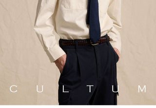 [CULTUM] Washed Cotton Work Shirt with Pockets