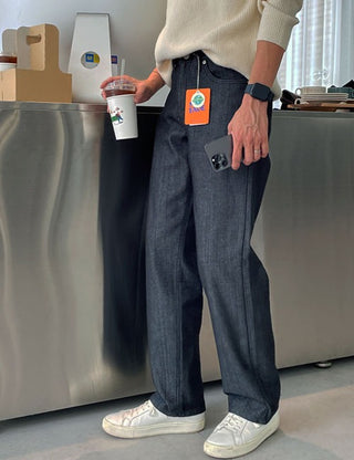 Kike raw denim pants (non fade)