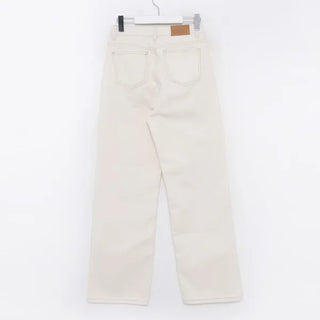 Long cream denim