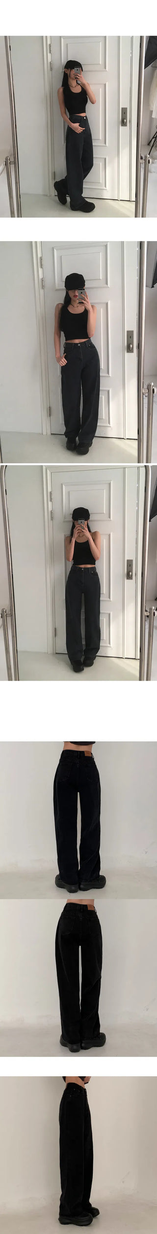 Planner Semi Wide Formy Long Denim PT
