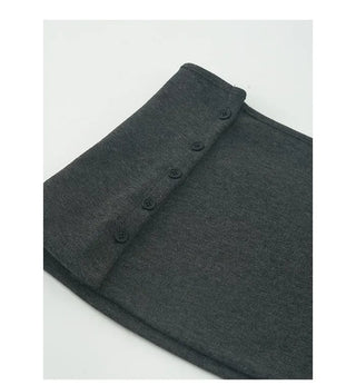 Elastic waist wrap pants