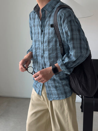 Koba Wrinkle Check Shirt