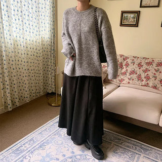 Flared long skirt
