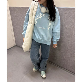 Slit sweatshirt