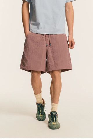 [Monterest] Textured Nylon Drawstring Shorts