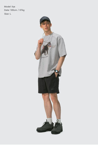 [Monterest] Ink Print Relaxed Fit Crewneck T-Shirt