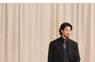 [CULTUM] Herringbone Brushed Flannel Suit Set