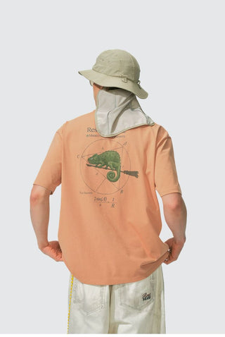 [Monterest] Chameleon Print Relaxed Fit T-Shirt