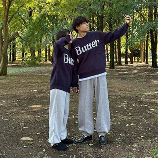 Unisex Butter Lettering Knit