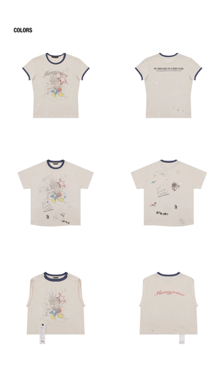 [MASONPRINCE] Rockin' Graffiti Print Tee