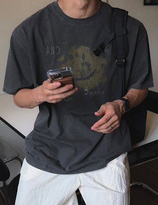AND Smile Pigment Short Sleeve T-shirt (2 colors)