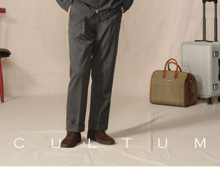 [CULTUM] Wool Blend Hooded Zip-Up Jacket