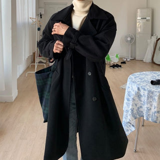 studio , trench wool coat