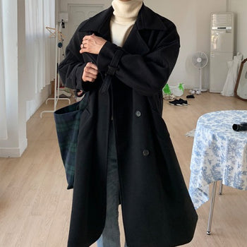 studio , trench wool coat
