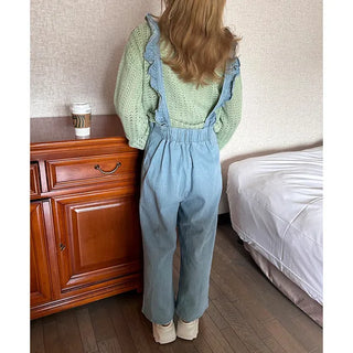 Denim overalls