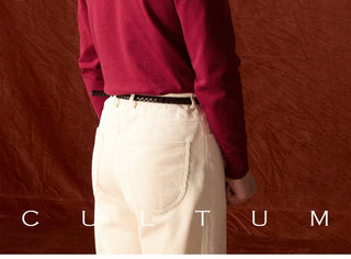 [CULTUM] Cotton Cashmere Blend Turtleneck Sweater