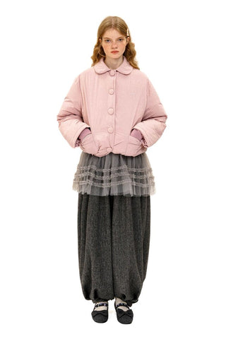 [Moromoro2] Layered Mesh Lace Camisole  Dress