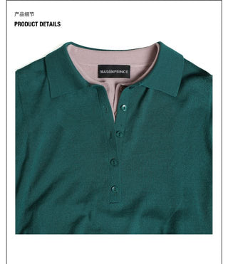 MASONPRINCE Faux-Two-Piece Polo Shirt