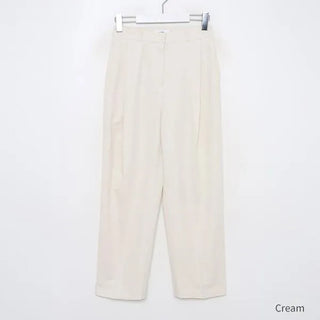 Pintuck Cotton Pants