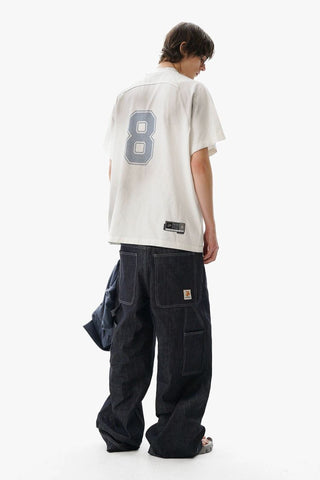 [MASONPRINCE] Combed Cotton No.8 Jersey T-Shirt