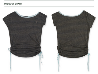 [moromoro2] Striped Wide Neckline T-shirt