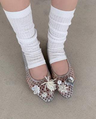 [3 colors] Glow Jelly Flat Summer Aqua Jelly Shoes Sandals