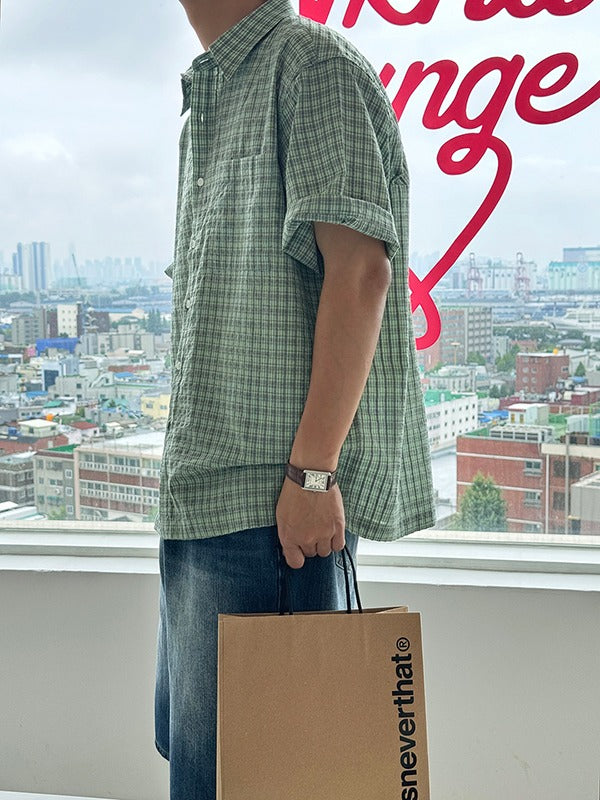 Pio Check Half Shirt